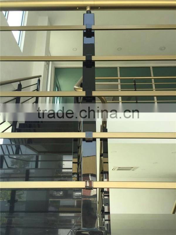 Stainless Steel Handrail Square Balustrade For 10*20mm Tube