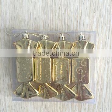 2015 New Design 4 pcs of Christmas decorations CANDY SHAPE
