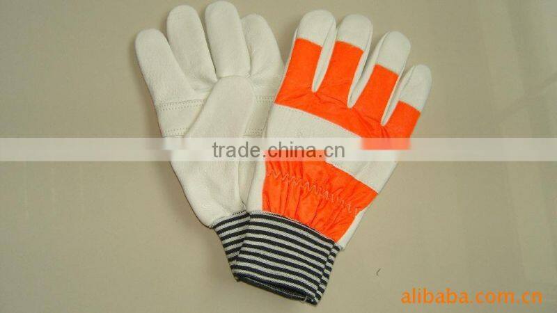 Cow grain Leather safety glove ZM-M18