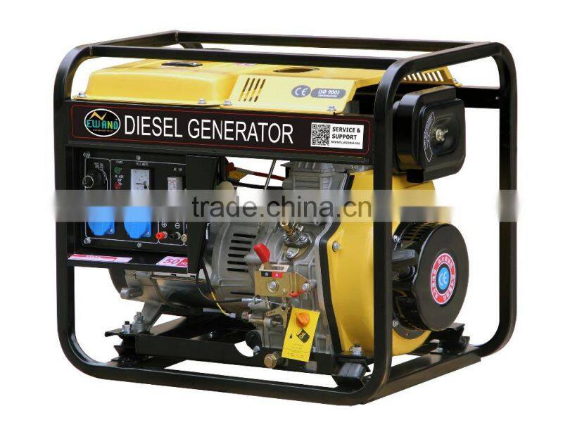 open- frame type 2-6KW electric single phase diesel generator