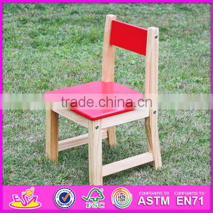 2016 new design home / school / kindergarten red solid wooden toddler table and chairs W08G134