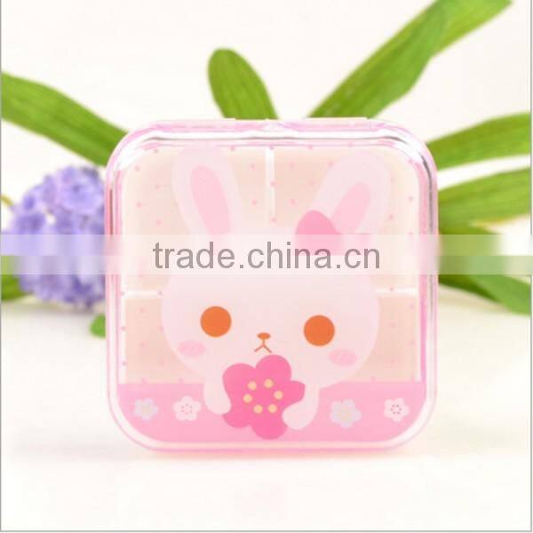 custom cartoon 4 compartment plastic pill box,custom cartoon plastic pill box supplier,custom made cartoon plastic pill box
