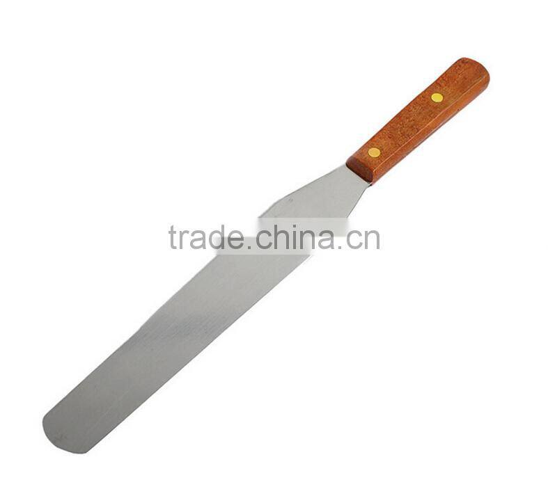 8" inch Toast bread Pizza cutter cake cutter knife stainless steel with wood hand German quality