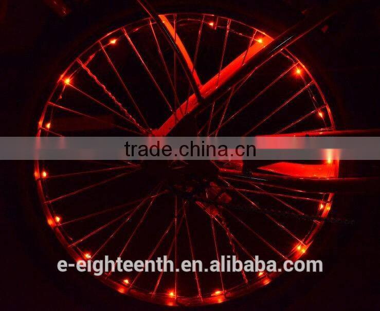 18 Neon LED Bicycle Bike Wire Tyre Wheels Spoke Light String Wire Colorful 2M