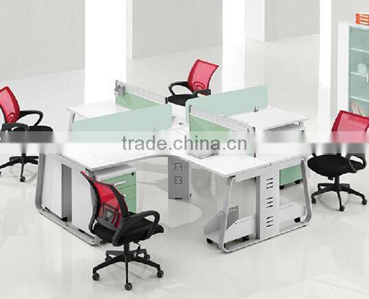 2014 newest style modern office workstation for 4 people