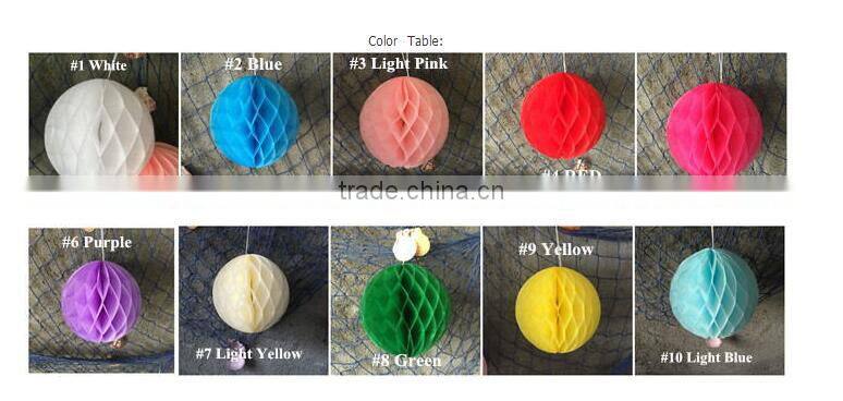 Party Decoration 10 Inch Paper Craft Honeycomb Ball wholesale