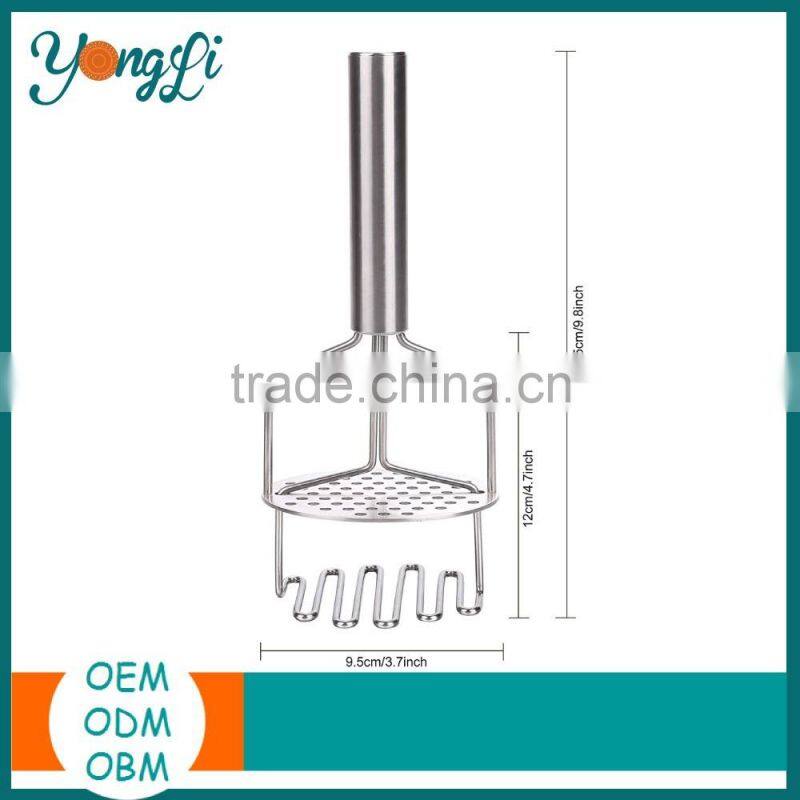 Potato Ricer Egg Masher Tools Kitchen Stainless Steel Industrial Fruit Crusher