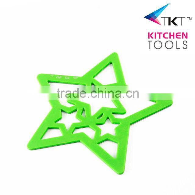 Star shape silicone coffee hot water heating cup mat cup holder cup pad