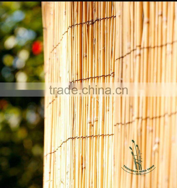Reed fencing for the gardening