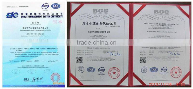 recycled agriculture plastic drawstring bag