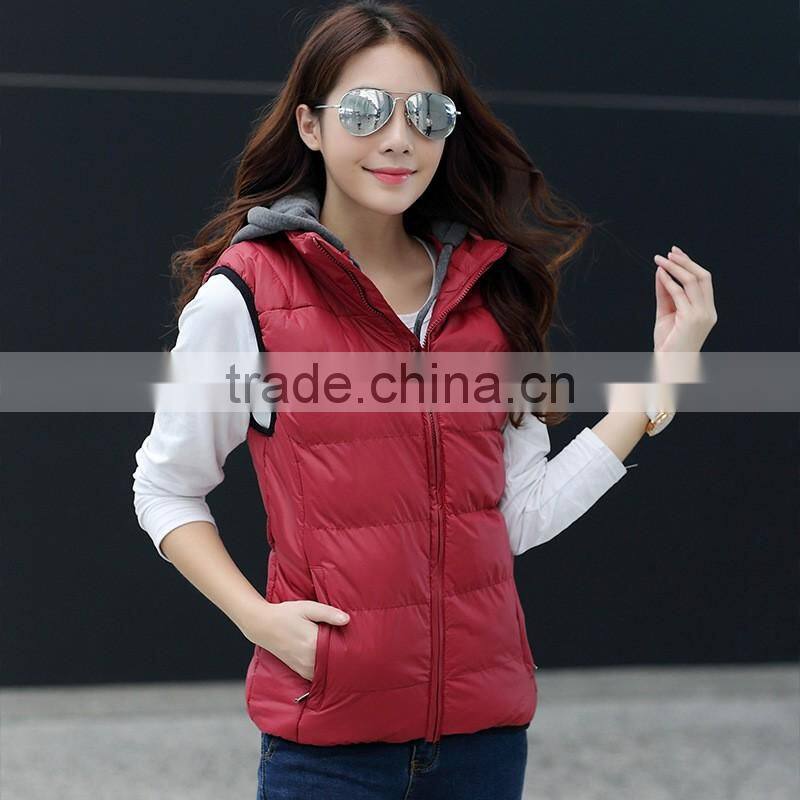 Hot Winter New down Cotton vest casual Slim jacket coat waistcoat for men and women