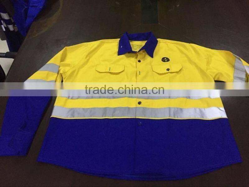 Custom made men's winter jacket reflective coal mine safety workwear jackets