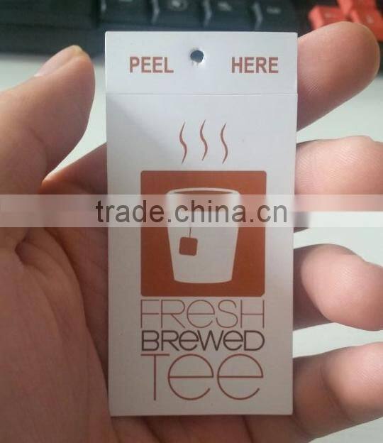 2017 high quality custom size jeans paper hang tags