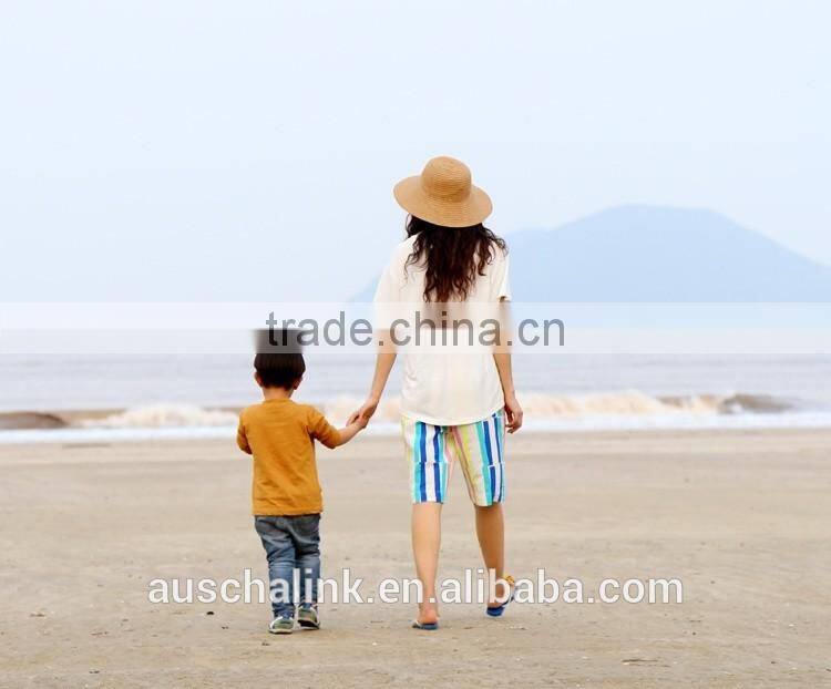 OEM service outdoor fashion colorful stripe beach girl short pants