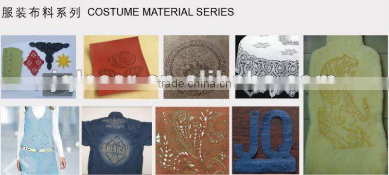 cloth/leather/wood/paper/compound materials laser cutting machine
