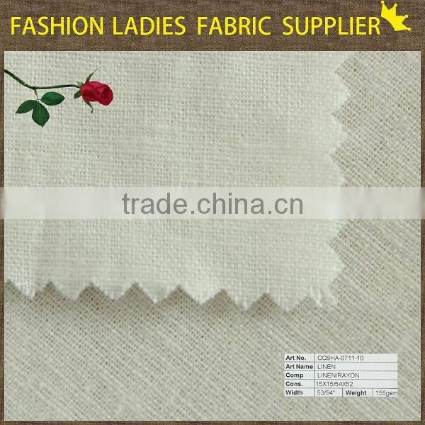 shaoxing cicheng fashion rayon linen fabric for skirt