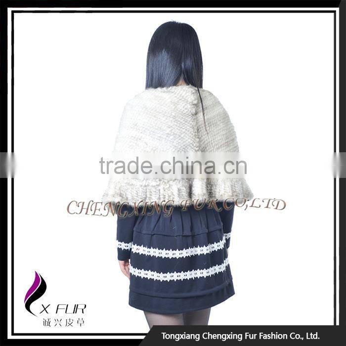 CX-B-M-24H Wholesale In Stock Fashion Mink Fur Shawl, Cashmere Shawl