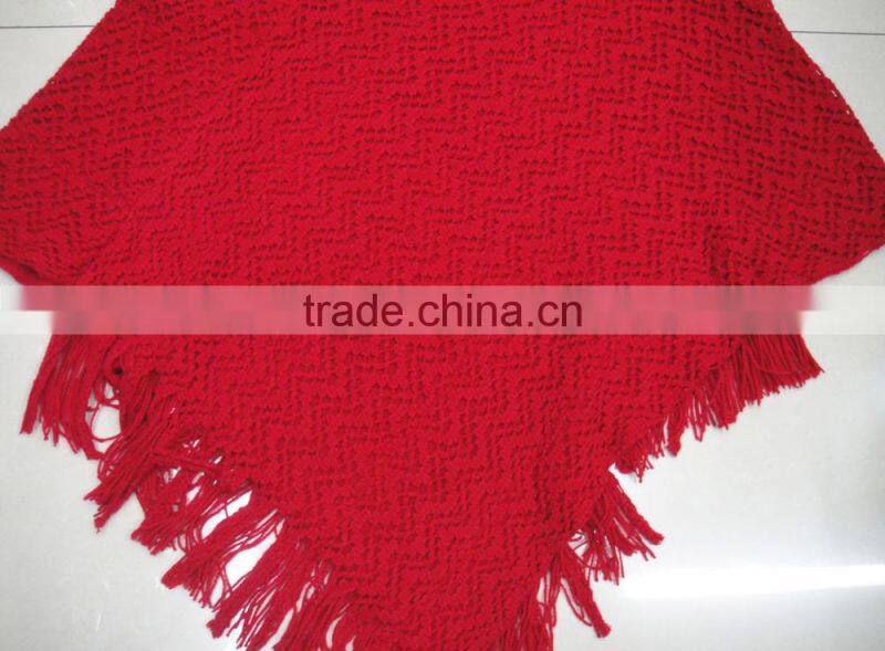 New designer grey sequin glitter knitted shawl for winter