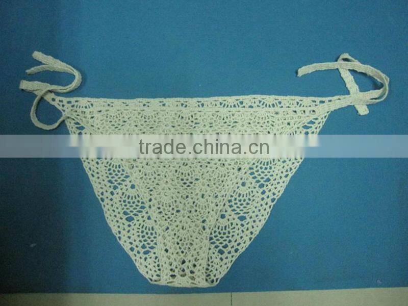 lady's crochet cotton bikini panties