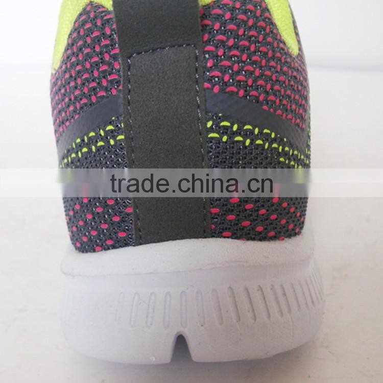 Hot selling grey mesh upper colored woman online shopping shoe