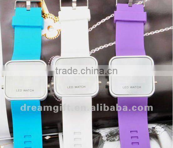 hotsale LED watch mirror LED watch 2012