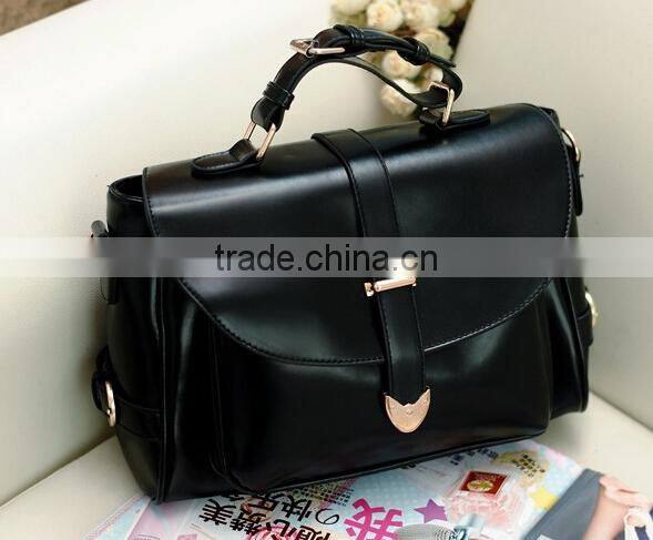Hot sell wholeasle PU leather ladies messenger bags