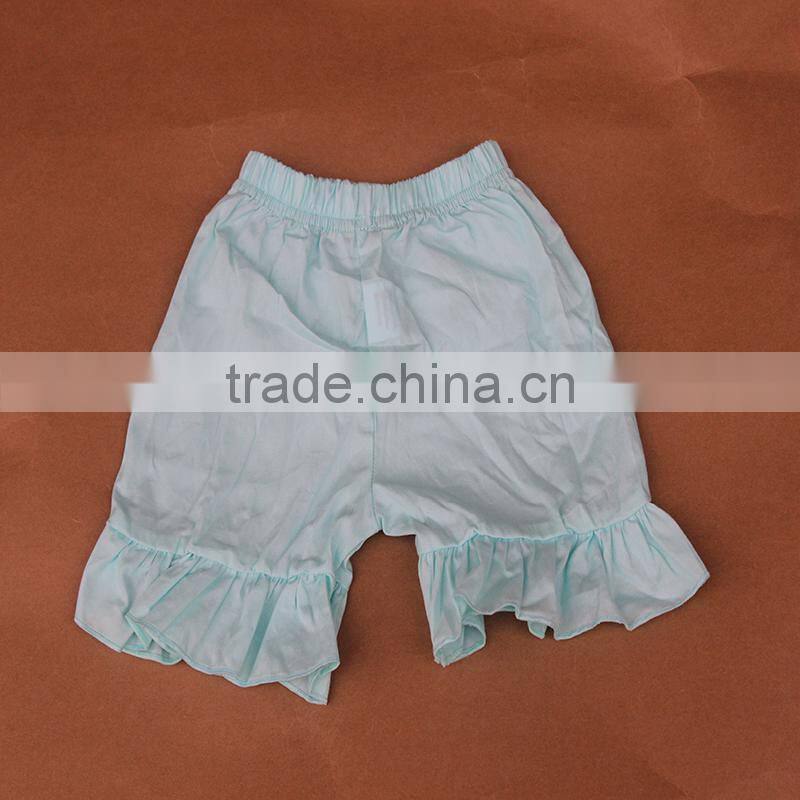 Children's boutique clothing kids soft pink ruffle shorts pant baby girl short hot bloomers