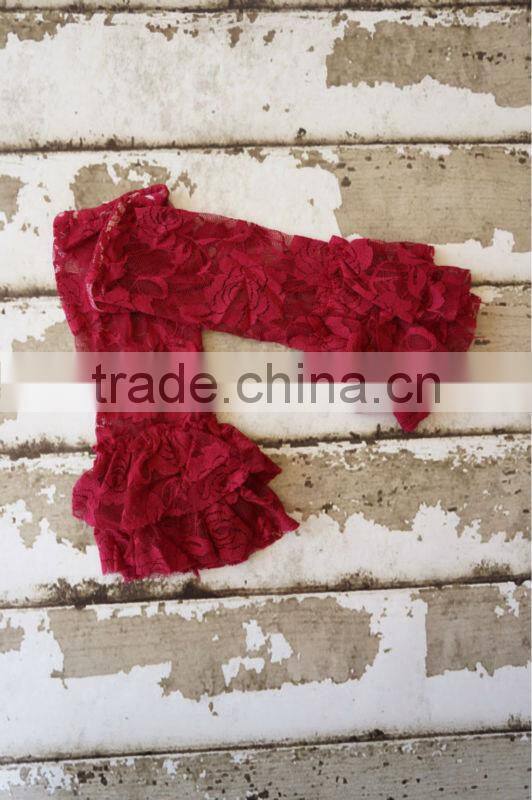 Ruffler Layers Lace Fabric Leg Warmer Leggings Hot Selling Products