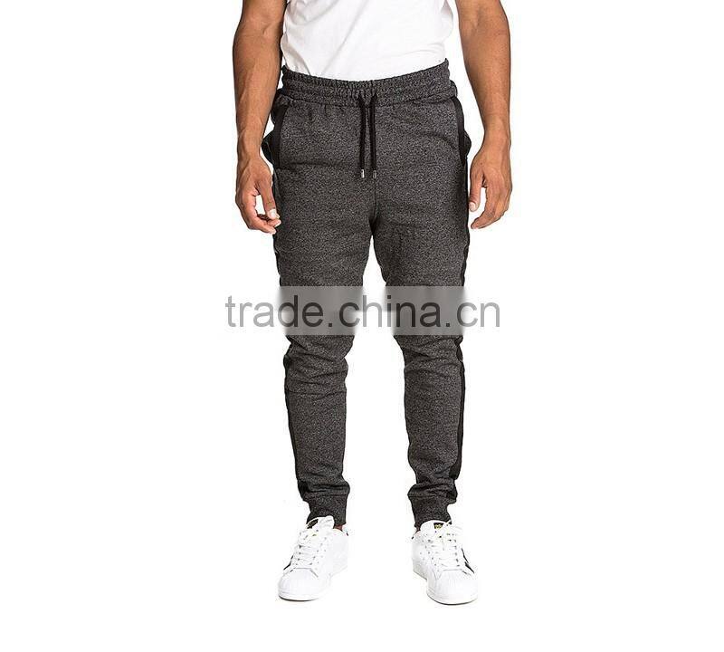 heathered gray brushed jersey mens new design joggers