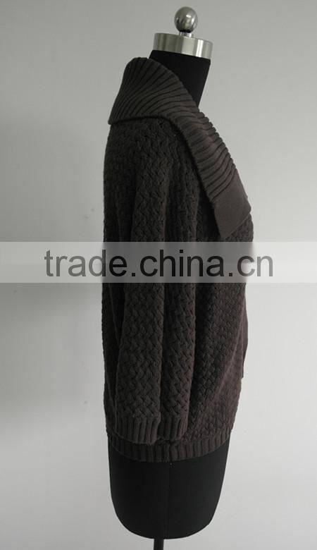 Ladies cross stitch bat sleeve cardigan/poncho sweater