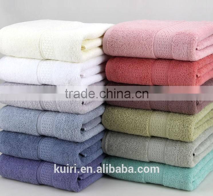 100%Cotton Luxury Hotel Bath Towel white color home Absorbant Bath Towel