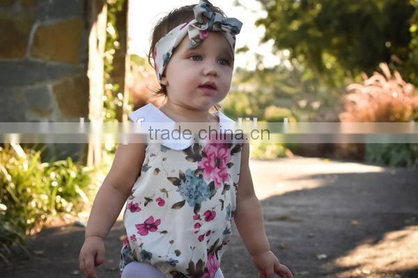 Newest Arrive Onesie Baby Romper Organic Cotton Baby Clothes Plus Headband