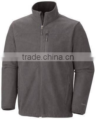 Black&Dark Grey High Polar Fleece Jacket For Man
