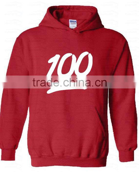 100% cotton pullover hoodie with logo,White Logo Hooded Sweatshirt