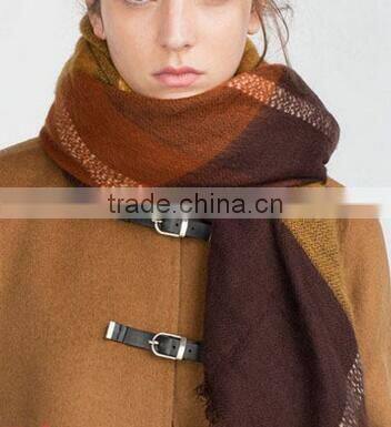 EY0848S Handmade Scarf Fashion Women Twill Scarf Printed Wool Scarf