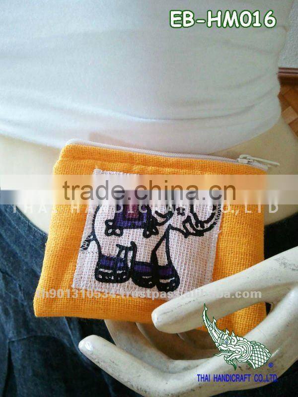 Thai Handmade Elephant Coin Purse Wallet Money bag Mini bag