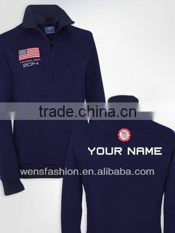Custom Mens Clothing of Plain Red Pullover Hoodies high quality Sweatshirts