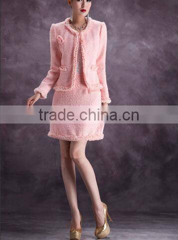 Elegant and decent women office skirt suit