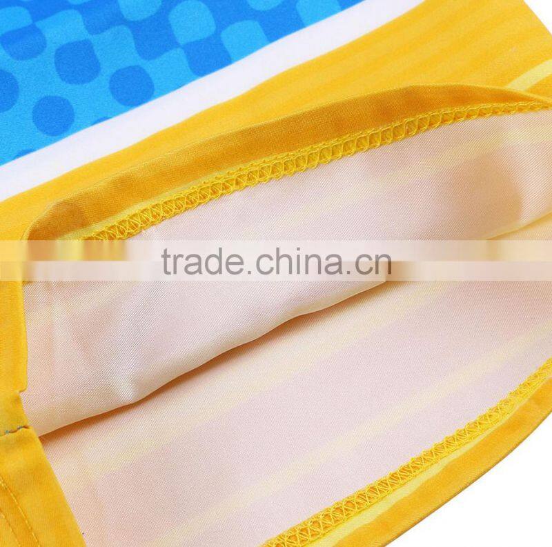 High Quality Customed Drawstring Waisted Bright Color Printing Boys Swimming Shorts