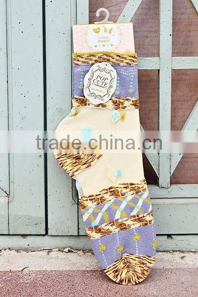 Lady crystal transparent silk sock