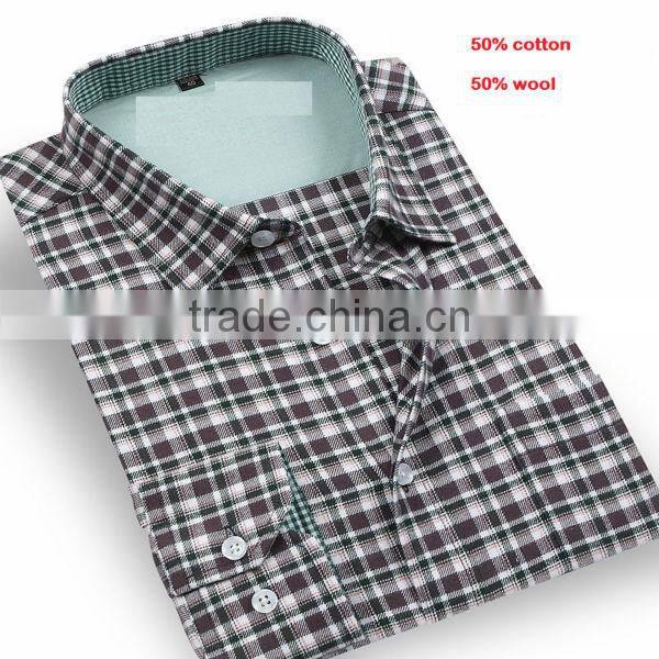 Autumn winter flannel shirt for men dress shirt