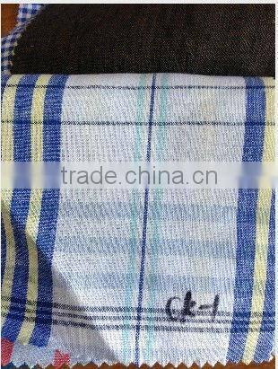 men's yarn dyed checked linen shirt