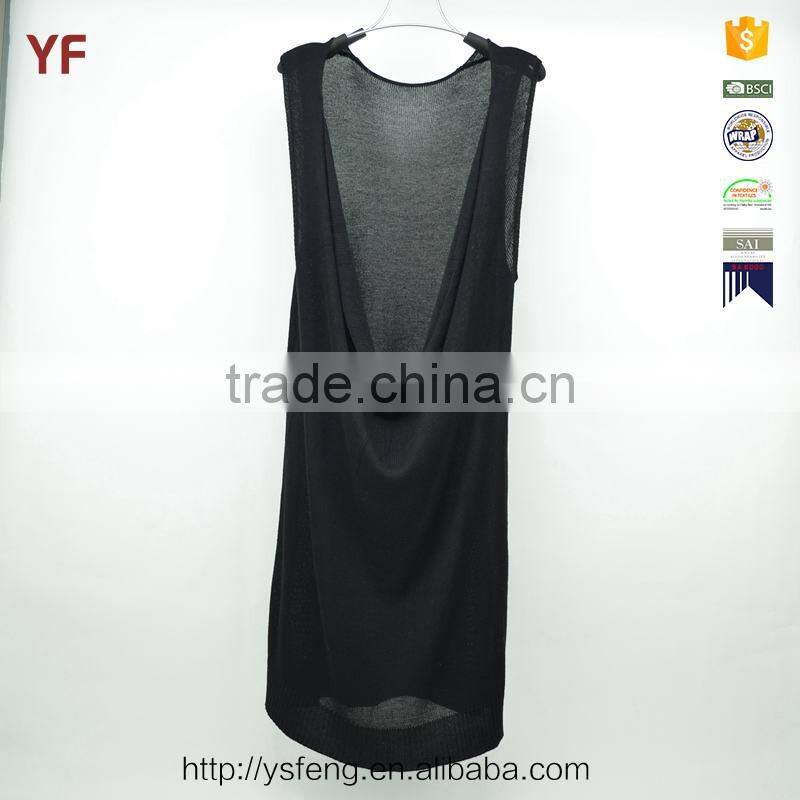 Black Halter Dress Ladies Simple Fashion Sexy Sweater Girls Party Dresses