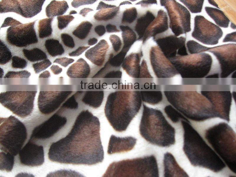 100% Polyester Printed velboa fabric JL-52