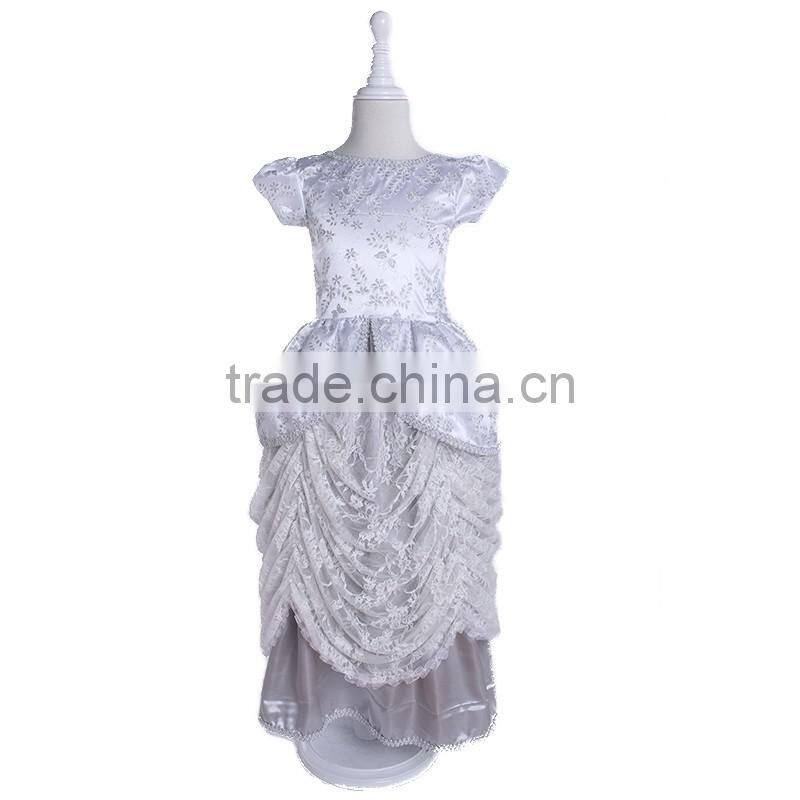 Wholesale children of bride dress for girls unique design princess poppy costume cheap princess maxi clothing steamer costume