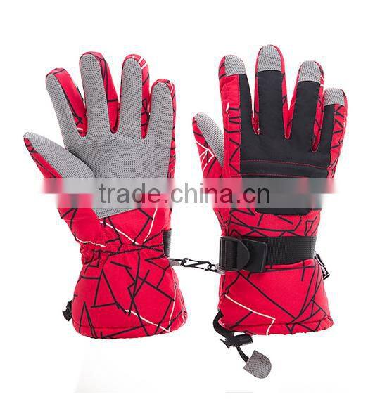 Outdoor sports waterproof winter ski mittens