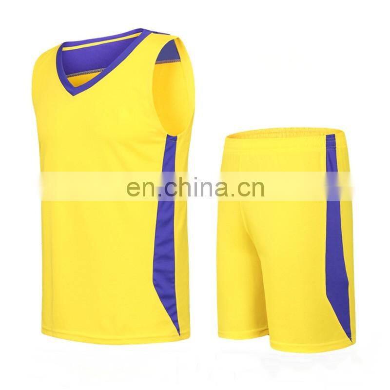 Cheap training suit 100% polyester basketball jersey uniform design
