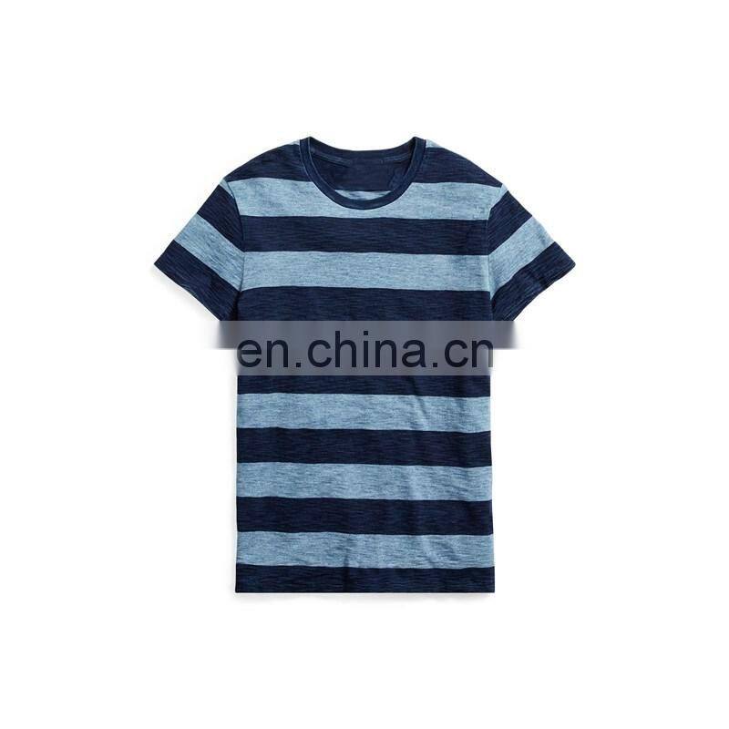 New 100% cotton wholesale custom striped t shirt mens