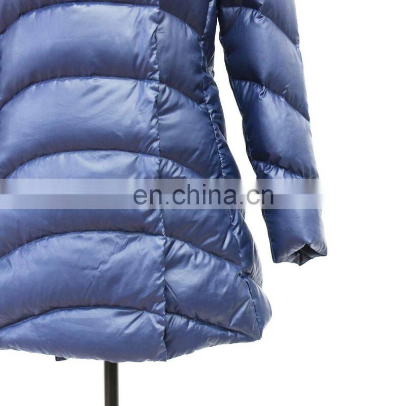 women warm light high quality winter quilted down jacket