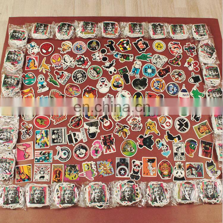 Colorful waterproof draw-bar box graffiti sticker/cartoon luggage label/scooter adhesive sticker